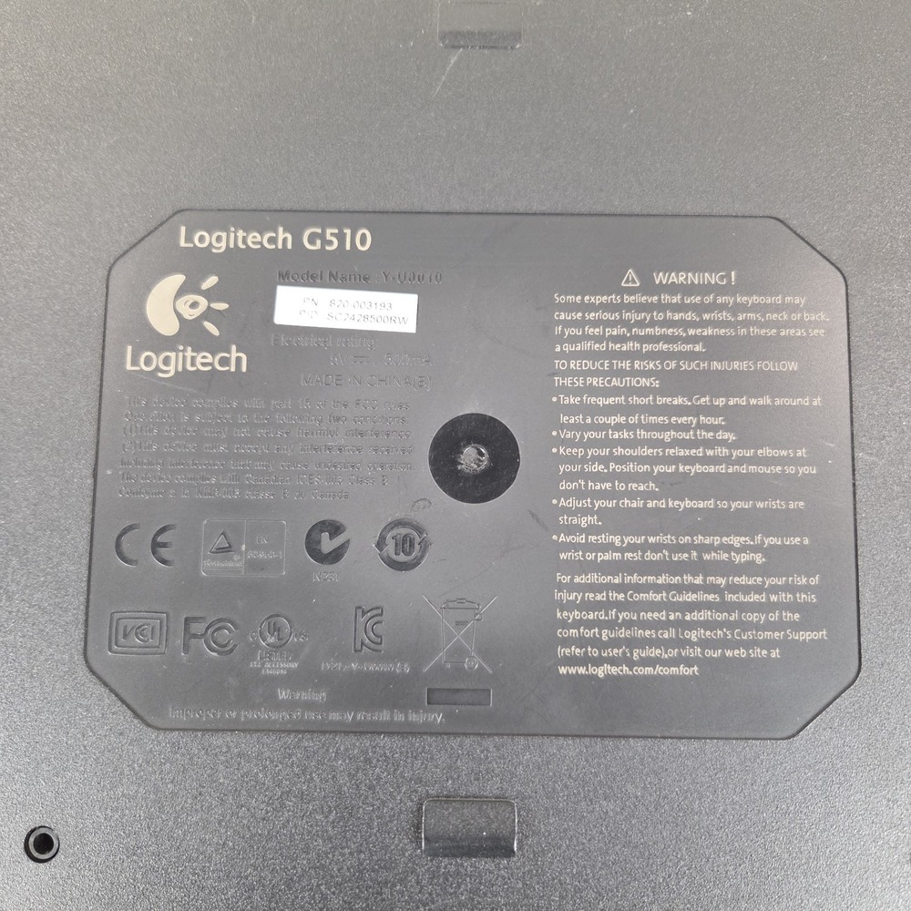 Logitech G510 Wired Gaming Keyboard LCD Display Programmable G-Keys USB Tested - Picture 10 of 12